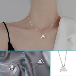 Thank You For Being My Badass Tribe Necklace With Triangles Pendant Simple Neck Chain Girls Women TC21 Necklaces265C