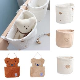 Bedding Sets Bedside Storage Bag Baby Crib Organiser Hanging for Dormitory Bed Bunk Hospital Rails Book Toy Diaper Pockets Holder 231010