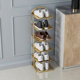 Storage Holders Racks Shoe Rack Simple Doorway Storage Artefact Household Indoor Multi-layer Dustproof Space-saving Dormitory Small Shoe Cabinet 231007