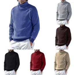 Men's Sweaters Autumn Winter Mens Turtleneck Long Sleeve Sweater Jumper Tops Warm Knitwear Knitting Pullovers Casual Slim Fit Knitted
