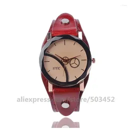 Wristwatches 100pcs/lot CCQ 919994 Relogio Feminino Genuine Leather Belt Watch Women Vintage Casual Strap Ladies Watches