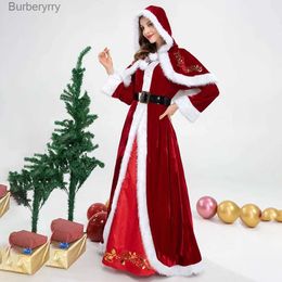 Theme Costume M-6XL Christmas Role-playing Come Santa Claus Red Dress for Women Halloween ComesL231010