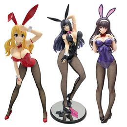 Mascot Costumes 46cm Native Binding Tomoka Hinasawa Bunny Girl Sexy Anime Figure Absolute Rule of Queen Hinasawa Tomoka Action Figure Doll Toys