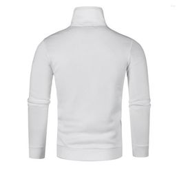 Men's Hoodies Men Sweater Stylish Comfortable Pullover Autumn With Half Turtleneck Loose Fit For Casual Sports Wear High-quality