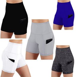 Womens Plain Skinny Fit High Waist Sports Fitness Shorts Casual Lady Summer Solid Stretchy Bodycon Biker Cycling Women's Shap222K