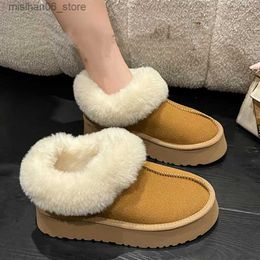 Boots 2022 New Warm Chelsea Boots Women Winter Flats Shoes Short Plush Fur Ankle Snow Boots Casual Shoes Sport Suede Motorcycle Botas Q231012