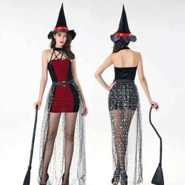 Adult Sexy Vampire Witch Costume Halloween Stage Performance Cosplay Fancy Dress For Women