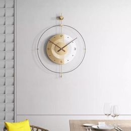 Wall Clocks Modern Minimalist Clock Hanging Home Living Room Round Watches Silent Unique Fashion Metal Acrylic Reloj Pared Decor