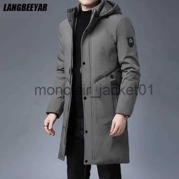 Men's Down Parkas Top Quality Winter Thicken New Brand Designer Casual Fashion Outwear Parkas Jacket Men Longline Windbreaker Coats Men Clothing J231011