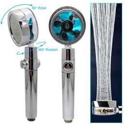 Bathroom Shower Heads Turbo Head With Filter Round Showerhead High Pressure Spa Portable Hose Bath Holder Faucet Set Accessories 231011