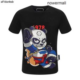 CYi Sleeve Plein Women Neck Philipps O pp Phillip Cotton Printing Clothes Summer Funny Short Tees T-Shirts Plain PP Size Men's T-Shirts ZG7N