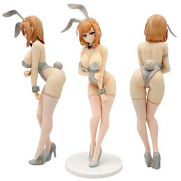 Mascot Costumes 23cm Astrum Design White Bunny Girl Sexy Anime Figure Anna Hananoi Illustration by Kai Tomohiro Action Figure Model Doll Toys