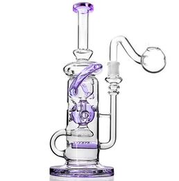 Recycler Dab Rigs Hookahs Big Bong Smoking Water Pipes Thick Glass Oil Rig Water Bongs Unique With 18mm Banger Shisha