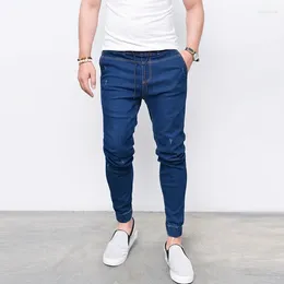 Men's Jeans European And American 2023 Selling Tight-Fitting Fashion Denim Elastic Pants