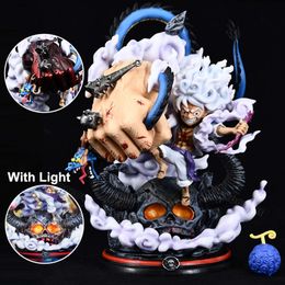 Mascot Costumes 22cm One Piece Luffy Anime Figure Four Emperors Monkey D. Luffy Action Figure Sun God Nika Gear 5 Luffy Figurines Model Doll Toy