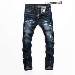 Trousers Plein Casual Philipps Biker pp Design BEAR Skinny Classic 1575133510 Fashion PP Ripped Man Distressed Jeans Denim Rock Jeans Moto Mens EMNE