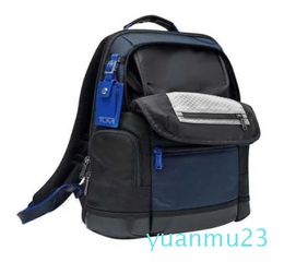 trend ballistic nylon waterproof multifunctional daily business backpack navy blue for men