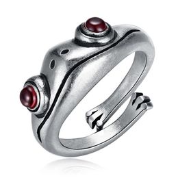 Red Eyes Frog Ring Hedgehog Cat Cute Animal Design Jewelry For Women Whole302a