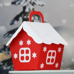 Christmas Decorations 5Pcs Gift Box Xmas Wrapped Candy Children Packing Diy Party Supplies