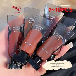 Lipstick 1~10PCS Colours Mirror Lip Glaze Long-lasting Hydration Non-stick Cup Does Not Fade Lipstick Lip Gloss Lip Makeup 231011