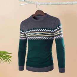 Men's Sweaters Men Winter Sweater Premium Classic Crew Neck Long Sleeve Thick Stylish Pullover Ideal For Autumn