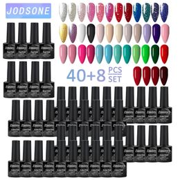 Nail Polish 40/30/20/10PCS Color Gel Nail Polish Set 8ml Gel Semi Permanent Varnishes Base Top Coat Soak Off Nail Professional Nail Art Tool 231011