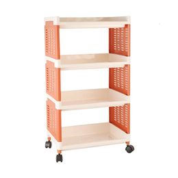 Storage Holders Racks Kitchen storage rack floor multilayer mobile wheelbarrow storage rack toilet living room bedroom storage 231007