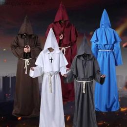 Theme Costume Ancient Come Mediaeval Monk Clothing Monk Robe Wizard Clothing Priest Clothing Halloween Cos Come T231011