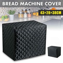 Dust Cover Black Bread Machine Cover Kitchen Appliances Dust Cover Household Electric Toaster Protector Case Home Storage Organiser 231007