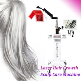Professional Non-invasive Hair Growth Non-chemical 650nm Diode Laser Anti Hair Loss Treatment Machine For Hair Clinic Spa Salon
