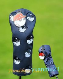Headcovers Driver Fairway Woods Cover PU Leather Head Covers Set Protector Accessories
