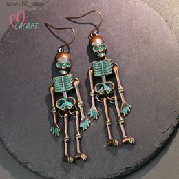 Other Fashion Accessories Hanging Earrings Skeleton Earring for Halloween Christmas Decorations Jewelry for Women F0280 Free Shipping Products Q231011