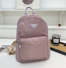 Autumn New Large Capacity Fashion Solid Color Backpack European Simple Super Light Schoolbag Leisure All-Match Travel Bags