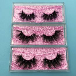 False Eyelashes 3pcs/Lot 100% Real Siberian 5D Mink Fur Strip False Eyelash Long Individual Eyelashes Makeup Mink Lashes Extension 231011
