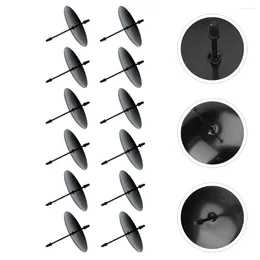 Candle Holders 12 Pcs Cake Iron Base Stand Candles Black Wedding Decor Candlestick Accessories Support Rack Clip Tool