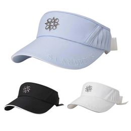 Outdoor Hats Spring Summer Korean Golf Fashion Lace up Bow Shade Headless Hat Versatile Sports Sun Protection 231010