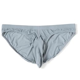 Underpants Ice Silk Men Underwear Briefs Elephant Nose Bulge Pouch Seamless Breathable Sexy Underpant Panties Lingerie267s