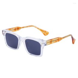 Sunglasses SHAUNA Retro Rivets Square Women Luxury Fashion Brand Designer Leopard Shades UV400 Men Sun Glasses