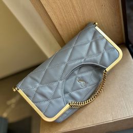 Designer Women Shoulder Bag Leather Diamond Plaid Gold Hardware Metallic Clasp Luxury Handbag Clutch Bag Armpit Sacoche Multi Styling Crossbody Bag Makeup Sacoche