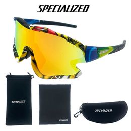 Outdoor Eyewear SPECIAUZED Mirror MTB Cycling Sunglasses Sport Men Women Youth UV400 Lens Glasses Bicycle Goggles Running Hiking Ski 231011