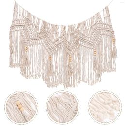 Curtain Bohemian Woven Tapestry Home Decor Pendant Rope Cotton Hanging Valance Tassel Light House Decorations