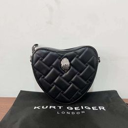 Kurt Geiger Handbag Heart Kurt Geiger Bag Designer Leather London Women Man Mini Shoulder Bag Metal Sign Pochette Clutch Tote Crossbody Kurt Geiger Purse 322