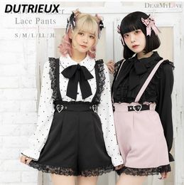Women's Shorts Spring And Summer Suspender Female Loose Slimming Rojita Japanese Style Cute Lace Lolita Casual