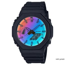 Shock Original Herrenuhren Damen GA Sports Digital Quarz Unisex Uhr LED Auto Handlicht Abnehmbare Montage 2100 Oak Series