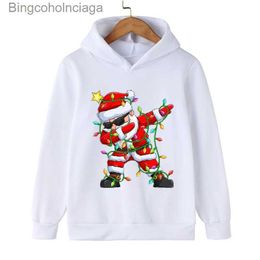 Womens Hoodies Sweatshirts Santa Claus Childrens Sweatshirts Christmas Brand Clothing Baby Boys Girls Long Sleeve Pullover Toddler Sweater Hoodies ClothesL2