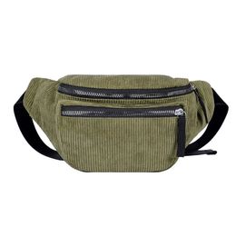 Outdoor Bags Ladies Designer Canvas Fanny Pack Fashion Street Money Banana Phone Chest Bag Bum Belt Bags Women Corduroy Waist Bag 231011