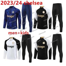 2023 2024 Tracksuit Ziyech Cfc Training Suit Soccer Tracksuits 23 24 Jorginho Half Zip Tracksuit Football Set Survetement_Soccer Jacket