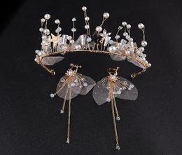 Headpieces The Bride Wedding Dress Manual Headdress Crown Is Deserve To Act Role Of Super Sweet Fairy Hair Hoop Suit Korean Silk 6386878