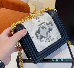 Luxury Crossbody Bags shoulder bags women Square Classic Flap Wallet Women's snake pattern Leather Designer High Quality Chain Mobile Phone