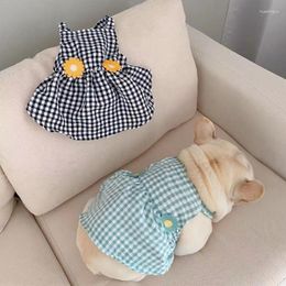 Dog Apparel Fadou Summer Clothing Skirt Pug Tank Top Sling Dress Pet Spring/Summer Thin Clothes For Small Dogs